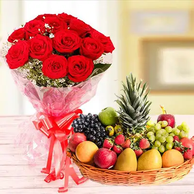 Roses With Fresh Fruits