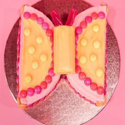 Pink Butterfly Cake