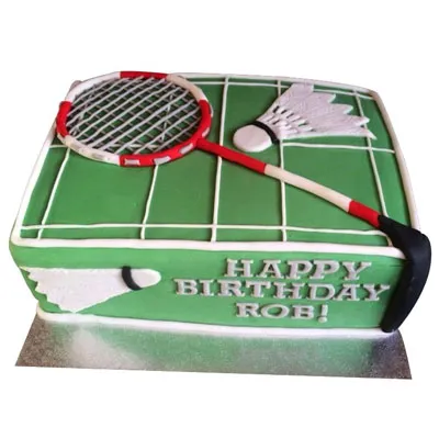 Badminton Design Cake