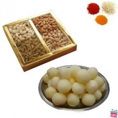 Dry Fruits, Rasgulla With Rolli Tikka
