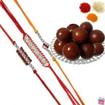 Rakhi With Gulab Jamun