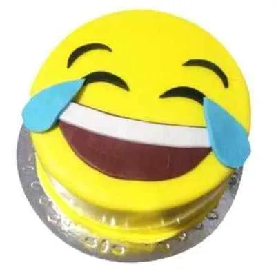 Face with Tears of Joy Cake