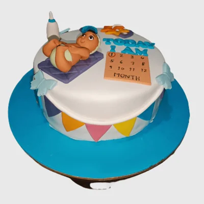 Happy 1 Month Birthday Cake