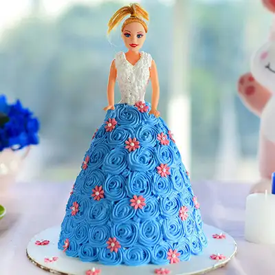 Birthday Cake with Barbie Doll