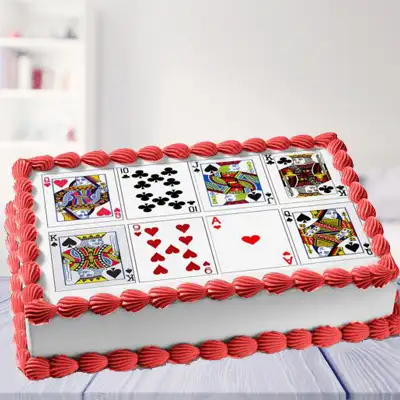 Playing Card Photo Cake