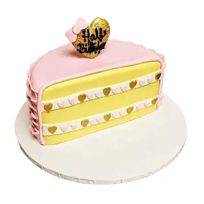 Half Fondant Cake