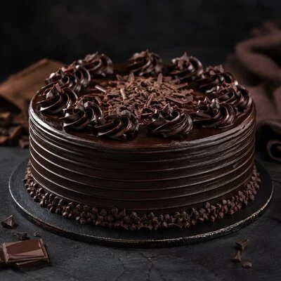 Yum Dark Chocolate Cake