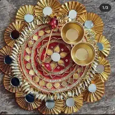 Beautiful Thali with Rakhi