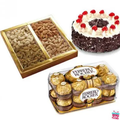 Chocolate, Cake & Dry Fruits