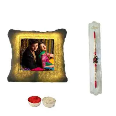 Rakhi & LED Cushion