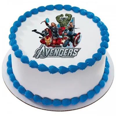 Avengers Photo Cake