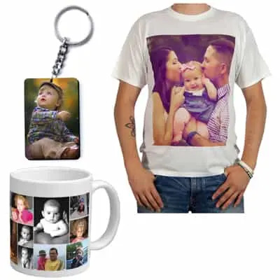 T Shirt Mug Key Chain Combo