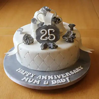 25 Wedding Anniversary Cake