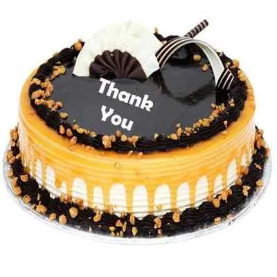 Thank You Caramel Chocolate Cake