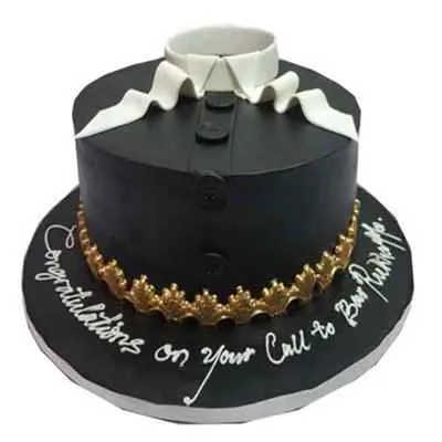 Lawyer Black Coat Cake