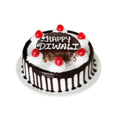 Black Forest Diwali Cake