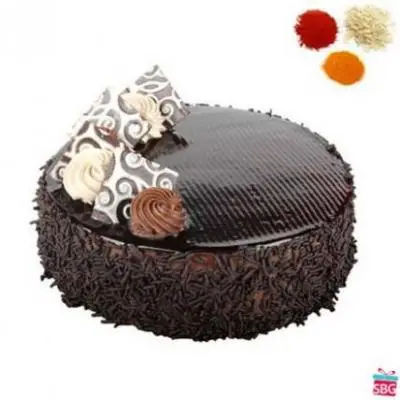 Chocolate Cake With Rolli Tikka