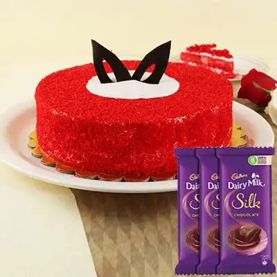 Red Velvet Cake with Silk