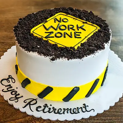 No Work Zone Cake
