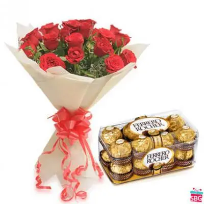 Red Roses & Ferrero Rocher