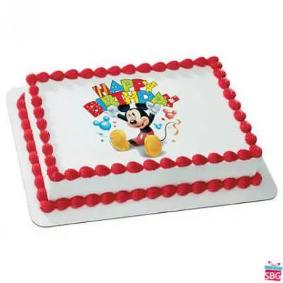 Mickey Mouse Photo Cake