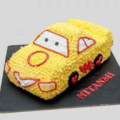 Yellow Car Cake