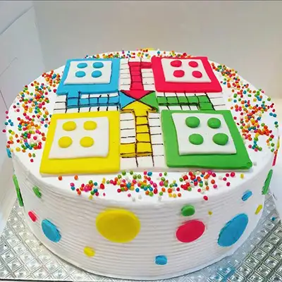 Ludo Fondant Cake