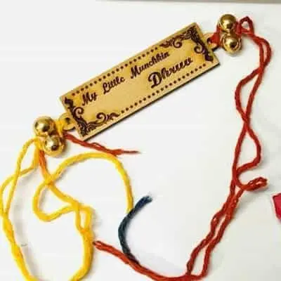 Personalised Message Wooden Rakhi