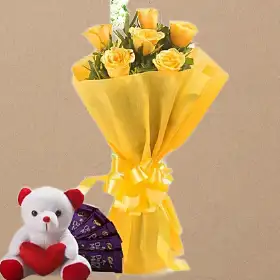 Yellow Roses Combo