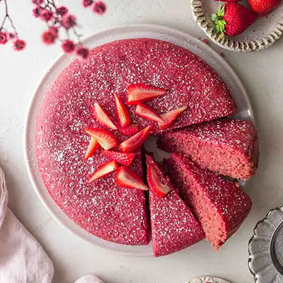 Vegan Strawberry Cake