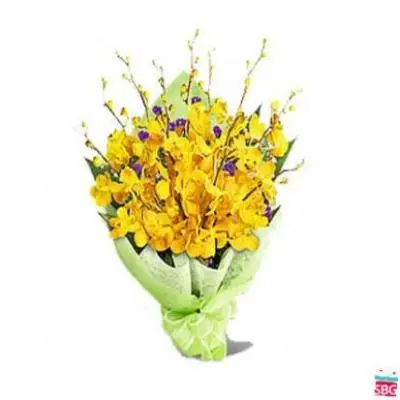 Yellow Orchid Bouquet