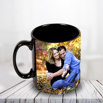 Black Photo Mug