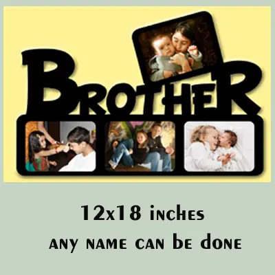 MDF Wooden Personalized Brother Photo Frame