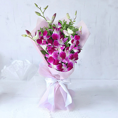 Purple Orchids Bouquet