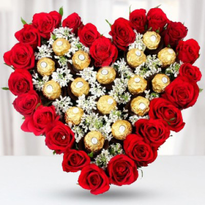 Roses with Ferrero Rocher