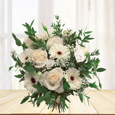 White Mix Flower Bouquet