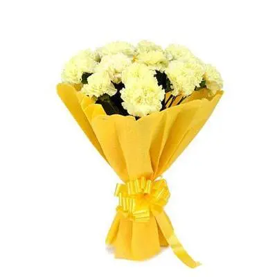 Yellow Carnation Bouquet