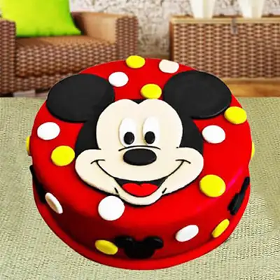 Mickey Mouse Fondant Cake