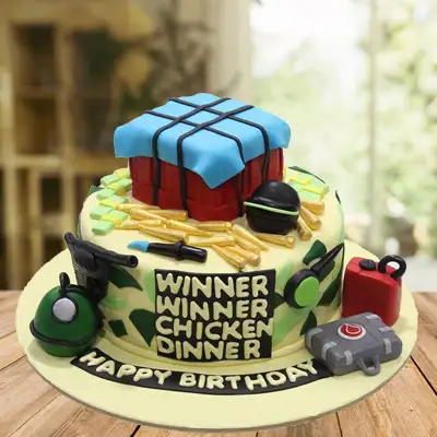 Pubg Chicken Dinner Cake