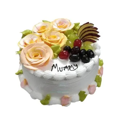 Floral Mix Fruit Cake