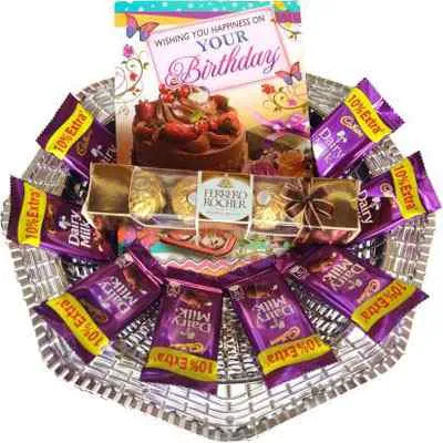 Happy Birthday Chocolate Basket Gift