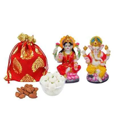 Almonds with Rasgulla & Idols