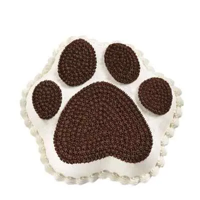 Dog Paw Print Cake