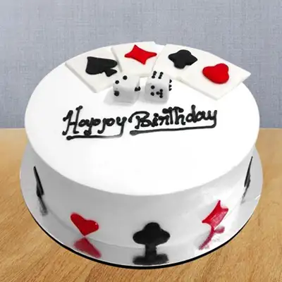 Birthday Playing Card Cake