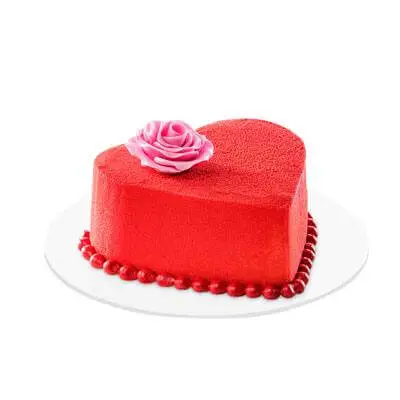 Red Velvet Heart Cake