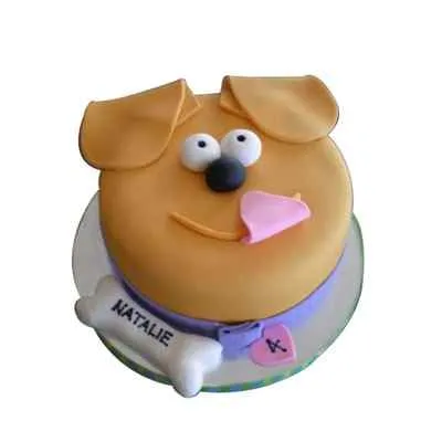 Fondant Dog Face Cake