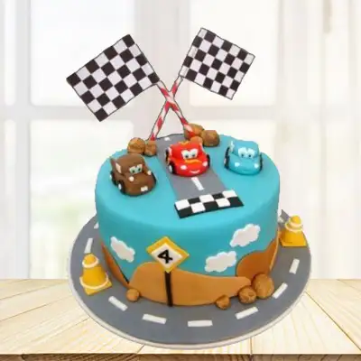 Race Track Car Cake