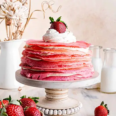 Strawberry Crepe Cake