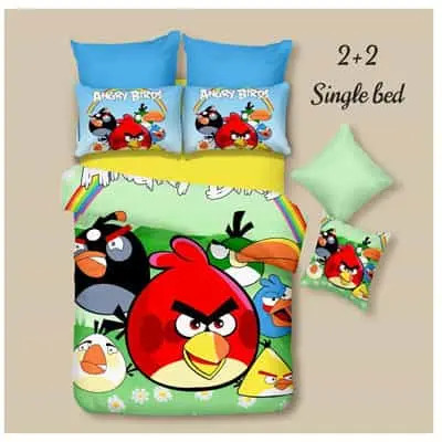 Angry Bird Printed Bedsheet