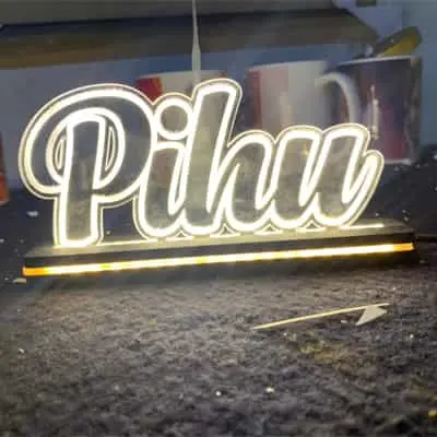 Personalised Acrylic Led name